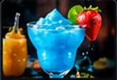 Blue Lagoon frozen cocktail